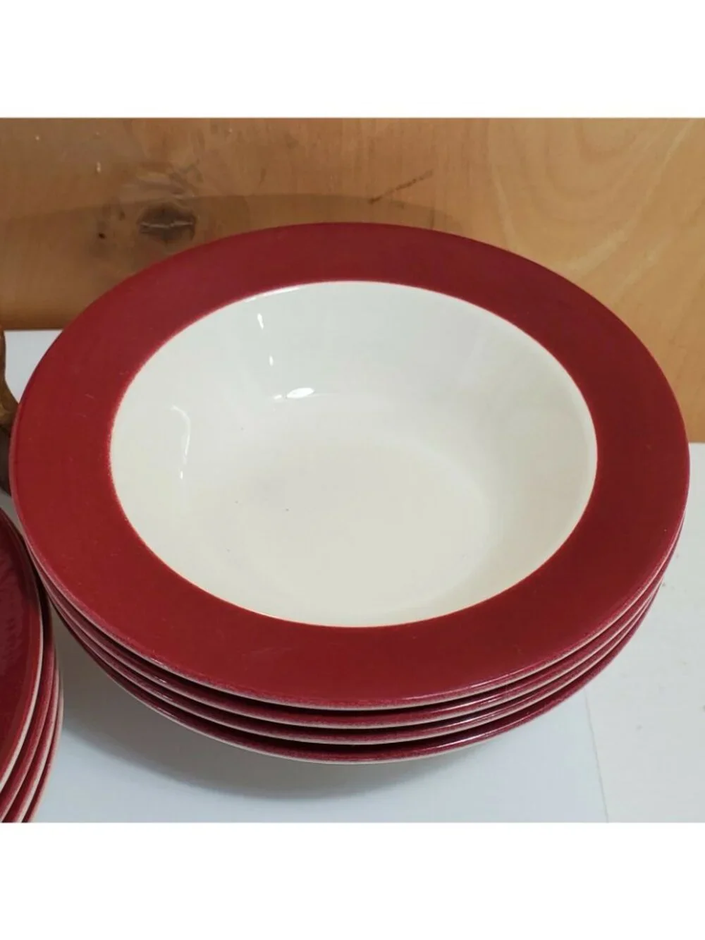 Homer Laughlin Cavalier 4 Dessert Bowls & 5 Saucers 6
